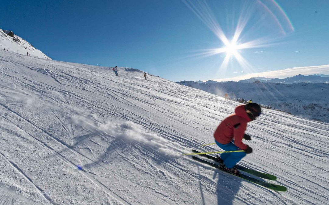 skier Morzine slope